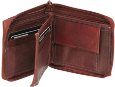 Zipped Bi-fold Wallets